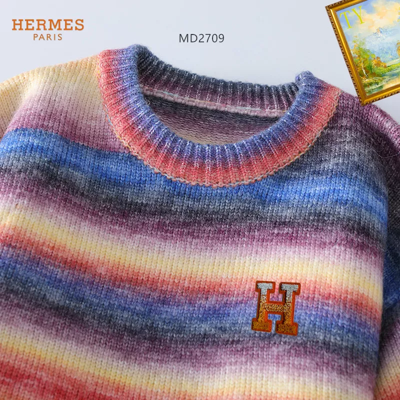 hermes pull manches longues pour homme s_12724513